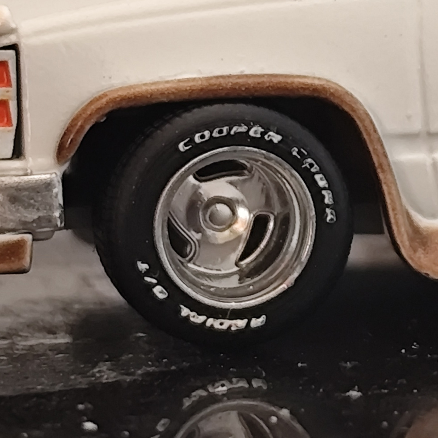 1/64 Baby Billet wheels Prime Trifan with lettered tires