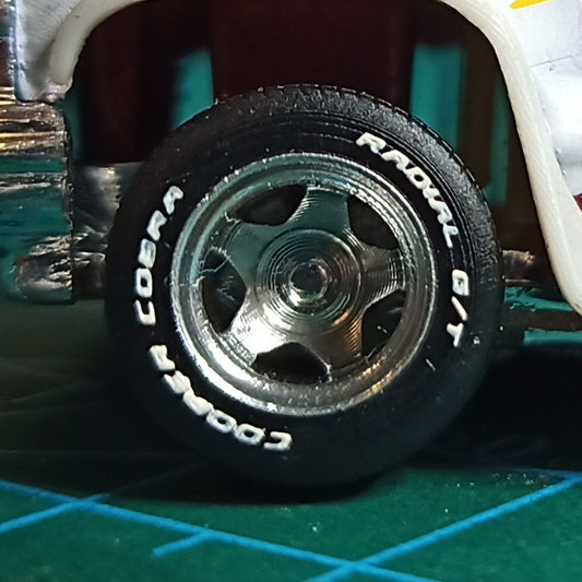 1/64 Baby Billet wheels Eagle Alloy 028 with lettered tires