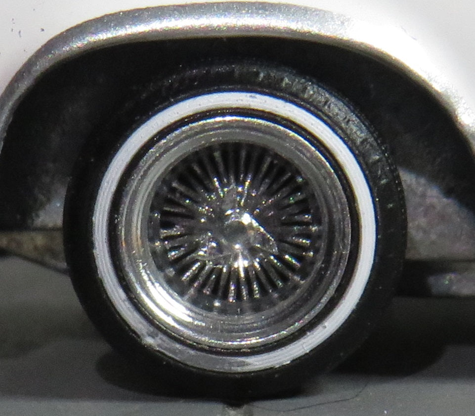 1/64 lowrider wire wheels 13 inch all chrome - 3 wing knock off